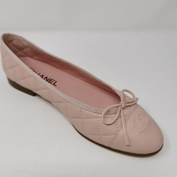 CHANEL Leather Pink Ballet Flats - Picture 3 of 8